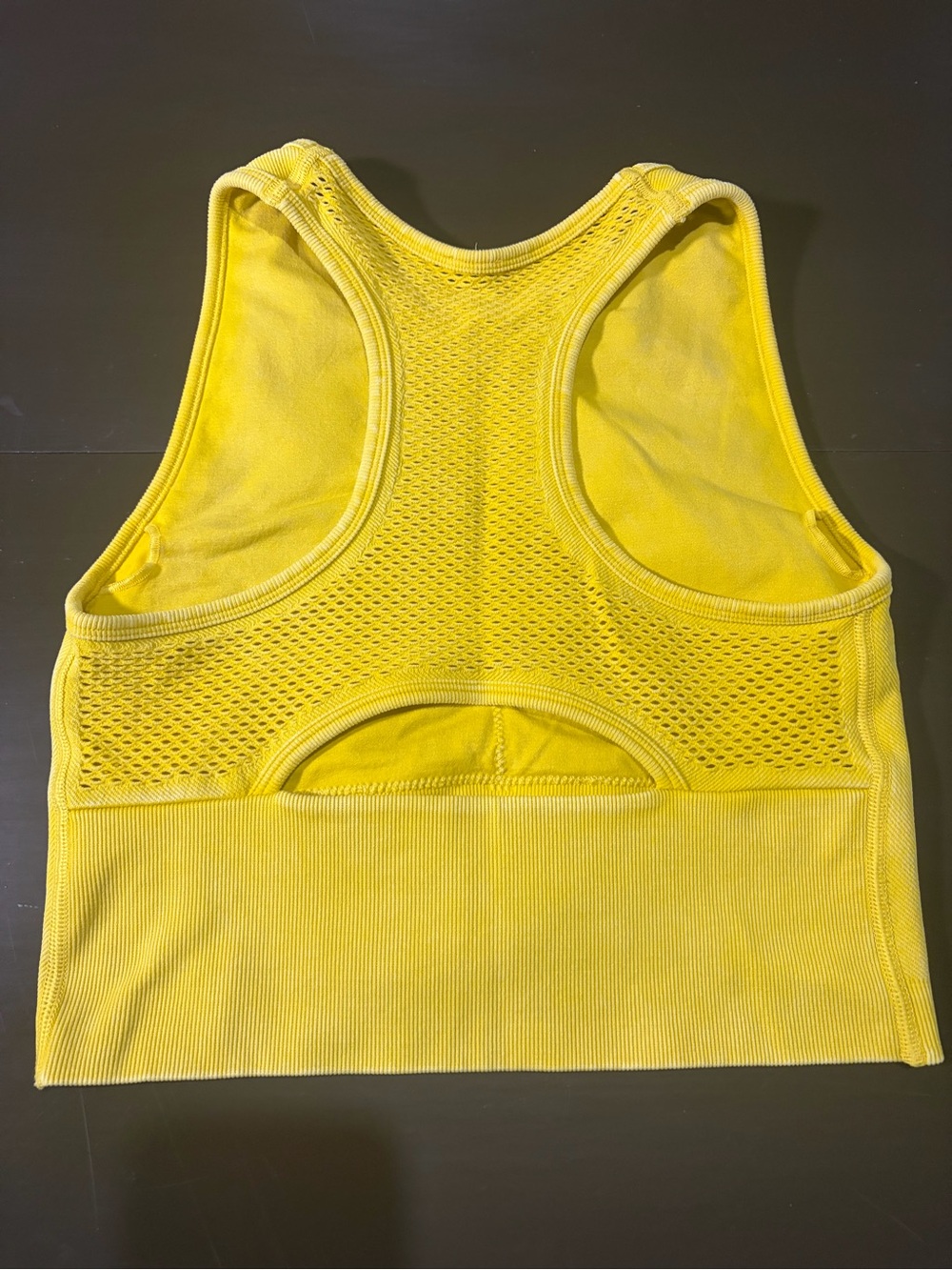 JoyLab Sunny Yellow Women's Cropped Tank Top. - Picture 3 of 7